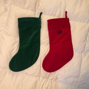 Neiman Marcus Jonathon Adler Christmas Xmas MR MRS Needlepoint Stocking Pr NEW